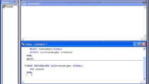 Testing for Normality in ANOVA models using SAS