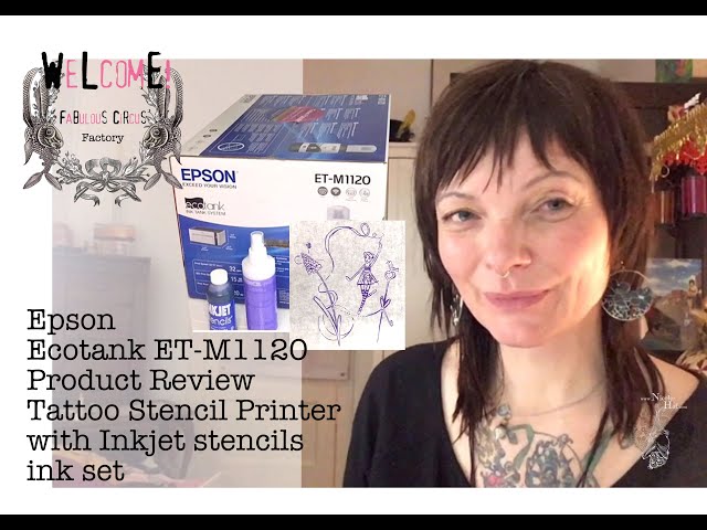 How to set up Tattoo Stencil Ink on Epson M1120 wifi “paano iset up ang  stencil ink printer” 
