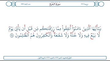 سورة البقرة / الآية 254 / محمود الخليل الحصري
