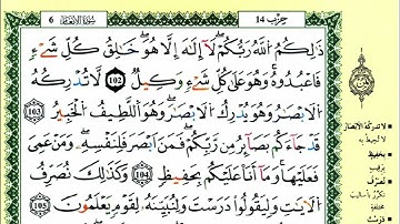 الصفحة 141 :سورة الأنعام من الآية 102 إلى 110
