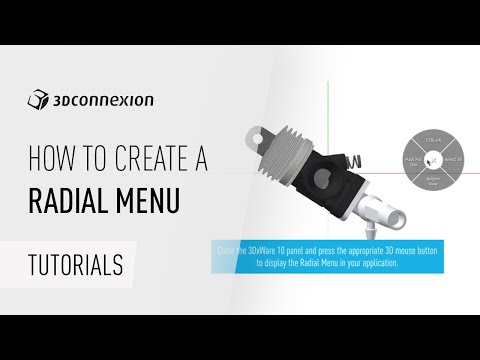 3DxWare 10 demo video - how to create a radial menu
