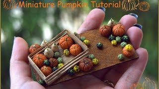 Miniature Pumpkin TutorialPolymer Clay