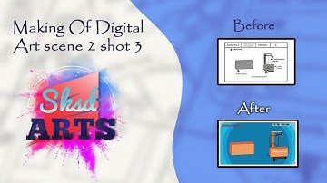 Creating of Digital Art Storyboard in Photoshop Speed Art  scene 2 shot 3 | SKSD_ARTS
