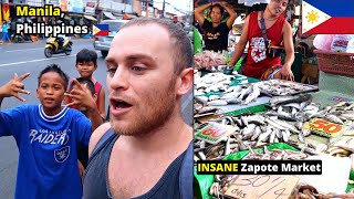 EXPLORING CRAZY Zapote Market in Manila Philippines (DANGEROUS?) 🇵🇭