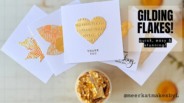Gilding Flakes Hacks: Create Beautiful Cards in Minutes! #cards #cardmaking #papercraft