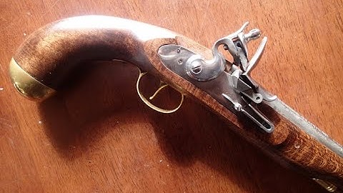 How to load and fire a flintlock pistol.