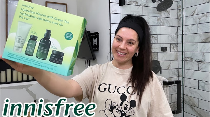 Innisfree green tea special kit review