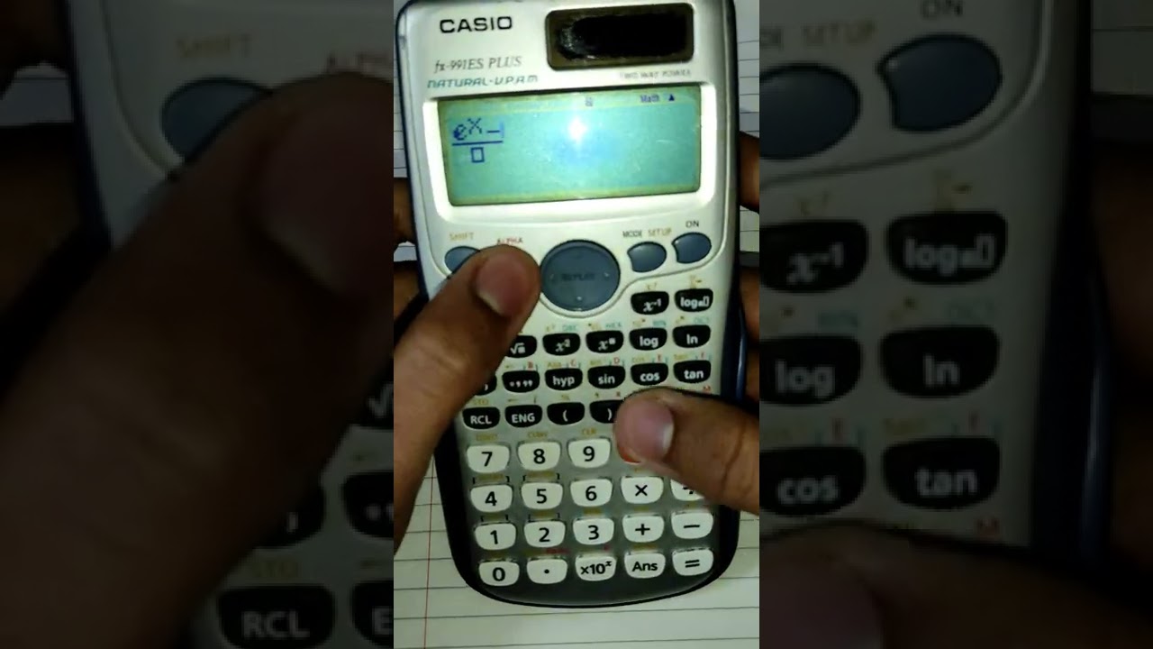 طريقه حل اسئلة ال limits على ال calculator (3rd sec)