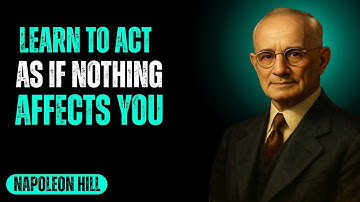 Learn to Act As If Nothing Affects You | Napoleon Hill