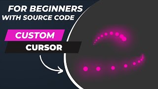 How to create custom cursor for beginners | HTML CSS | JS cursor