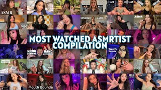ASMR | The Most Watched Asmrtists Compilation - Januray ( Random & Sleep)