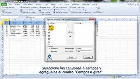 Girar o aplanar columnas