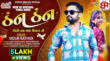 Than Than | ઠંન ઠંન | Vidur Rathva New Timli 2025 | Dj Session Spacial Trending Timli 2025
