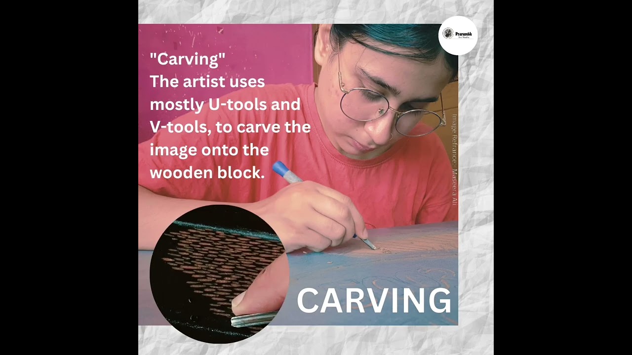 "Woodcut" Printmaking Process 