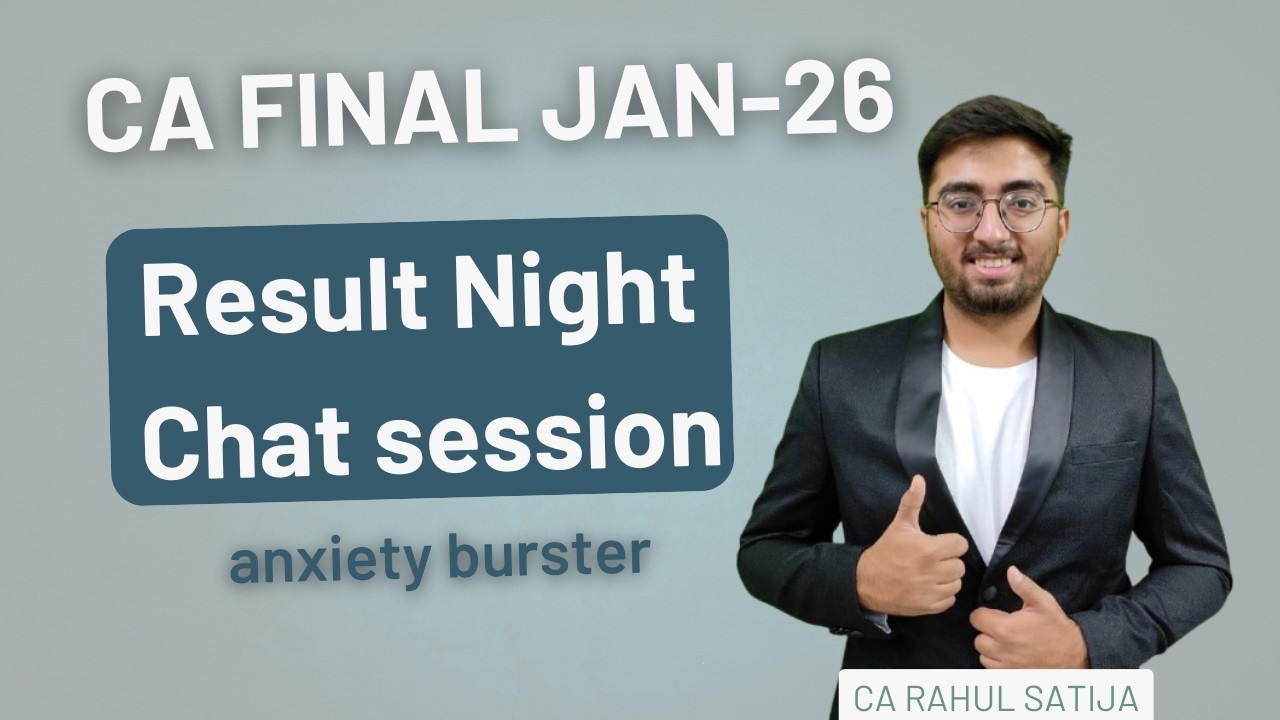 Result Night Discussion | Chit Chat Session | CA Rahul Satija