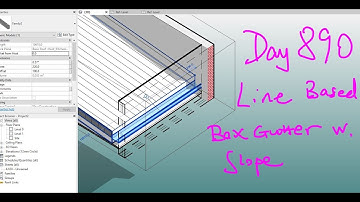 Revit Exercise (Day 890) - Box Gutter with Slope