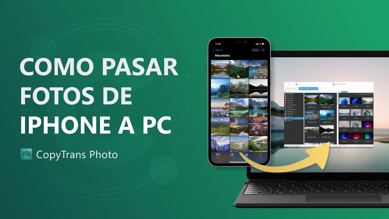 Como pasar fotos de iphone a pc funciona 2022 youtube