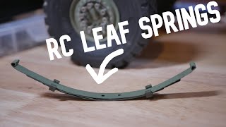 Easy RC leaf springs | Making metal leaf springs for 3D printed RC military truck #3dprinting #rc