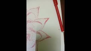 Line art #shortsvideo beautiful 🌺 3D art⭐