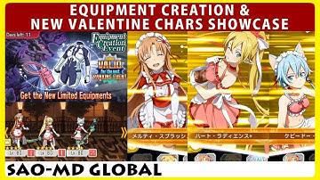 New Banner? New Valentine Chars Showcase & Equipment Creation Event (SAOMD Memory Defrag)