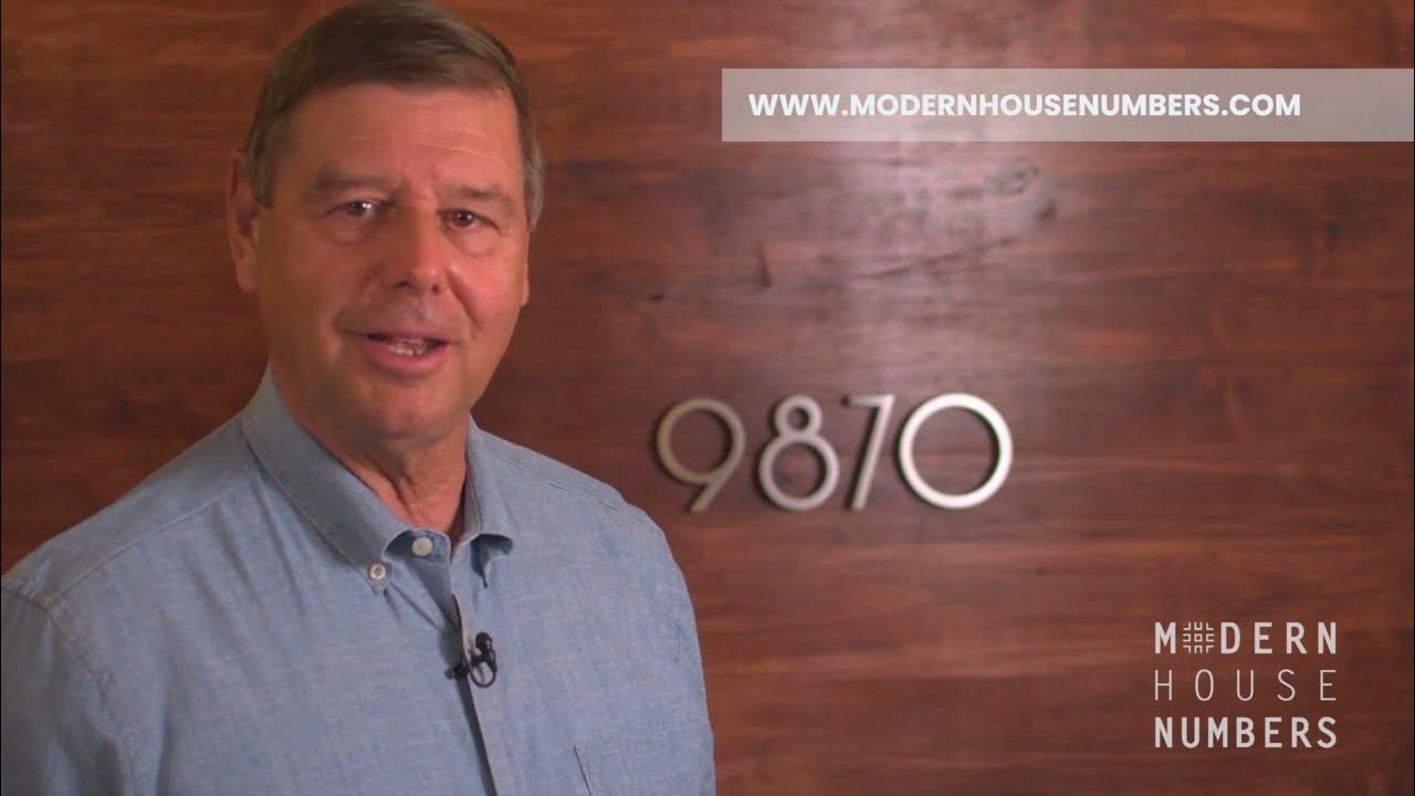 Modern House Numbers How to Install Your Numbers and Letters, StepbyStep! YouTube