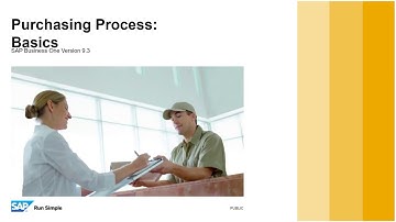 SAP Business One 9.3 purchasing process overview