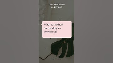 Overloading vs Overriding #javaautomation #javainterview #interviewtips #java #edushorts #coding