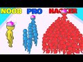 NOOB vs PRO vs HACKER in Crowd Battle 3D