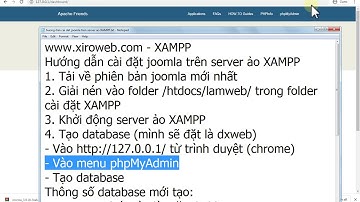 Hướng dẫn cài đặt joomla trên server ảo XAMPP