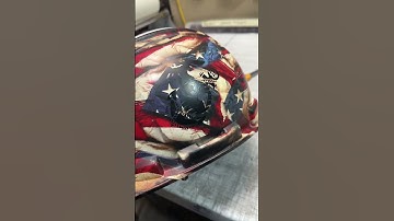 Ohio state vs Marines #hardhat #custom #paint #ohiostate #marines #usmc