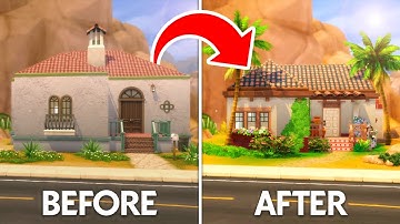Renovating a Starter Home from Base Game // Sims 4 Speed Build