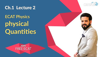 ECAT Physics Live Lecture 2, Ch no 1, physical quantities