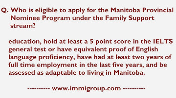 Who is eligible to apply for the MPNP under the Family Support stream?