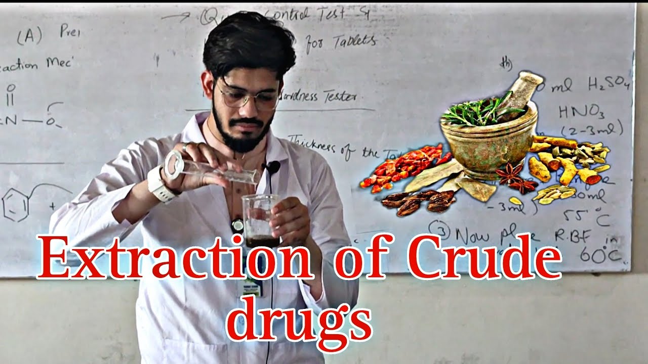 Extraction of Crude drugs with different methods ( Maceration and