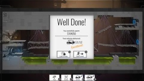 Bridge Constructor Portal Level 50