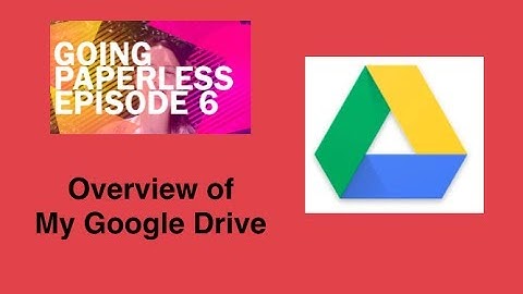 Going Paperless Episode 6 - Overview of My Google Drive