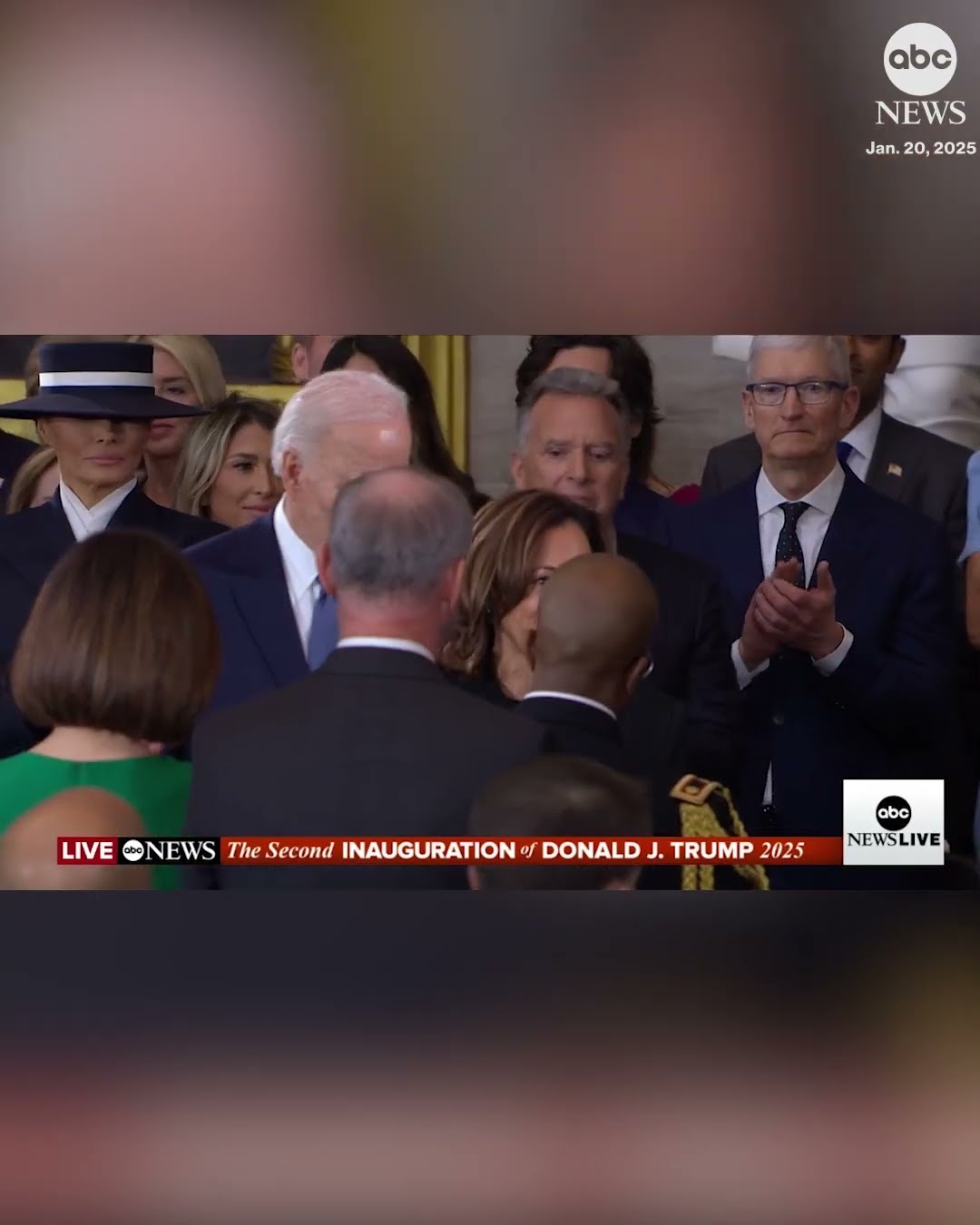 Pres. Biden and Vice Pres. Kamala Harris arrive for inauguration of President-elect Donald Trump