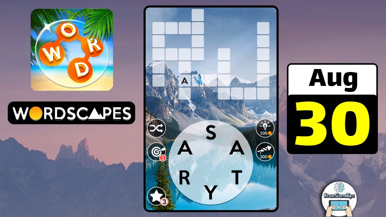 Wordscapes Daily Puzzle August 30 2022 Answer YouTube