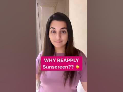 REASON why you should REAPPLY it! ☀️ #Sunscreen #SPF #Shorts #Skincare