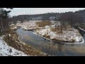 Река Свольна возле деревни Доброплёсы. Первый снег. River Svolna near Dobroplesy village. Firs snow.