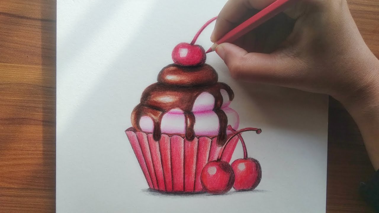 How to Draw a Unicorn Cupcake - HelloArtsy