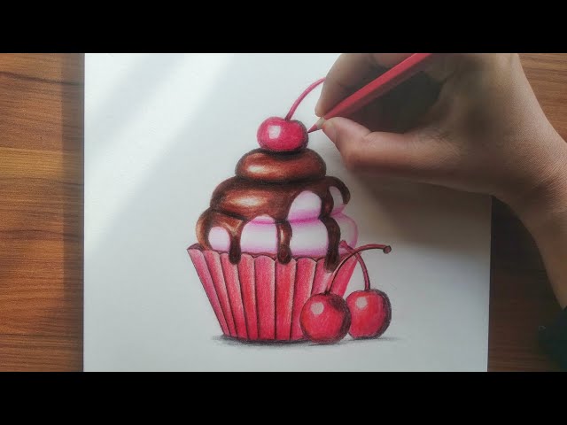 How to Draw a Cupcake - HelloArtsy