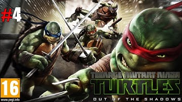 TEENAGE MUTANT NINJA TURTLES OUT OF THE SHADOWS Gameplay Walkthrough Part 4 - No Commentary
