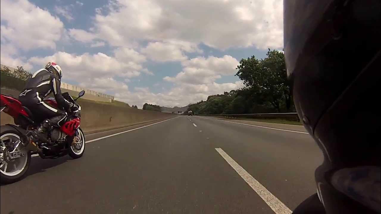 Aventador e o pega das motos S1000RR vs ZX10R 06 YouTube