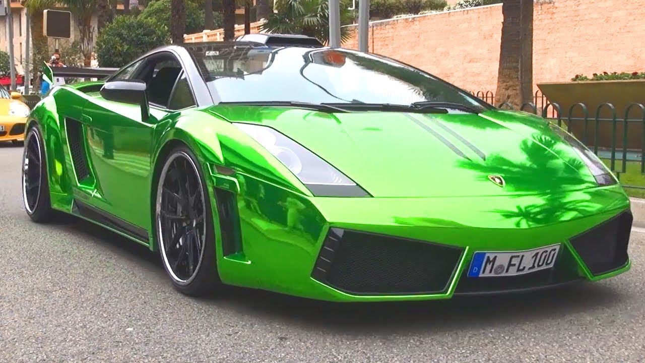 Lamborghini Gallardo Chrome Green Wrap Foliert Folierung Folie V10