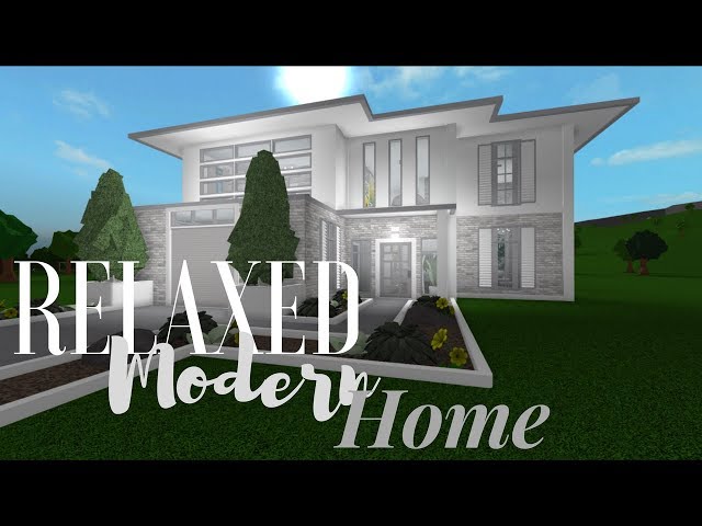 Bloxburg Relaxed Modern Home 58k Youtube - bloxington mansion renovation roblox bloxburg 19k youtube