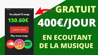 Gagner 400€ par jour en écoutant de la Musique Gratuite (Argent Paypal Facile)