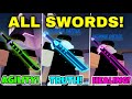 *ALL DEVICES* How to get ALL 3 RB BATTLES SWORDS in ROBLOX RB BATTLES - GREEN, BLUE, PURPLE SWORDS!