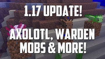 Minecraft 1.17 - Caves & Cliffs Update (Glow Squid, Warden, Axolotl, Copper & more!)