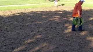 Sprigging green with Jones Dwarf Bermuda grass